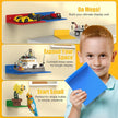 8-Pack Small Floating Shelves for Wall Compatible with Lego Building Bricks, 5x5.5inch Dual‑Sided 16x17 Studs for Toy Brick Storage and Display, ABS Display Shelves for Room Decor, Multicolor