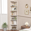 7 Tier Corner Shelf Stand Kitchen Organizer with Metal Frame for Organization & Storage Corner Shelves Kitchen Decor Accessories Marble White 64.7