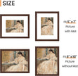 upsimples 8x10 Picture Frame Set of 5, Display Pictures 5x7 with Mat or 8 x 10 Without, Wall Gallery Photo Frames, Brown