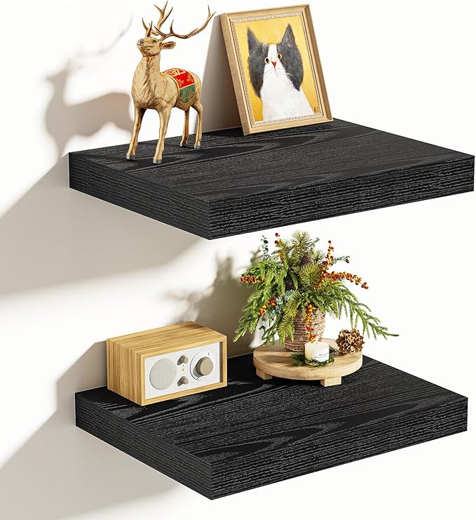 Vivelove 10.2 Inches Floating Shelves Wall Mounted, 10