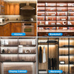 JUSJUBR LED Lights for Shelves, 6 PCS 20 Inch Dimmable Flexible COB LED Strip Lights for Cabinet, Display Case, Bookshelf, Kitchen, Wardrobe and Closet, Under Cabinet Lighting Cold White 6000K