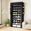 Mavivegue Shoe Rack with Cover, 10+1 Tier Tall Shoe Storage for 50-55 Pairs of Shoes, Shoe Organizer for Entryway, Closet