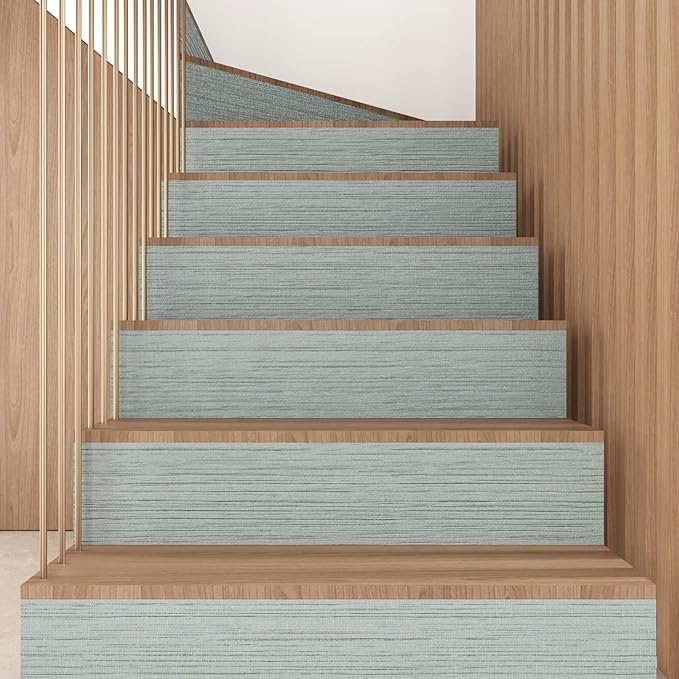 CRE8TIVE Mint Green Grasscloth Wallpaper Removable Textured Wallpaper Stick and Peel Green Contact Paper for Walls 12