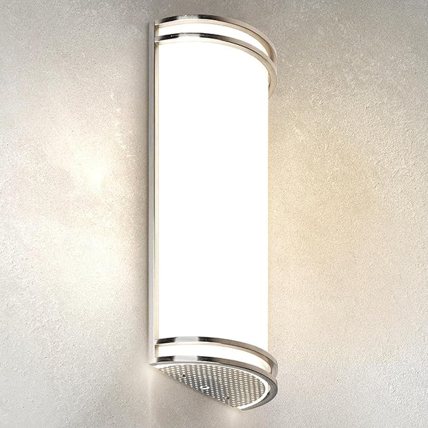 ASD LED Indoor Wall Mount Light Fixture - 18 Inch 25W Modern Interior Nickel Dimmable Wall Sconce Light - ETL 3000K 4000K 5000K Adjustable - Hallway, Bedroom LED Wall Lights