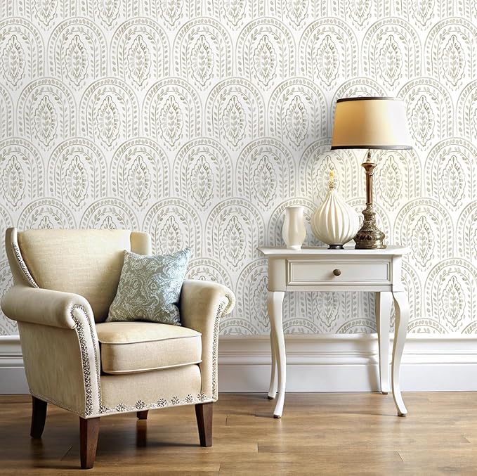 EeeComing Peel and Stick Wallpaper Boho Modern Wall Paper Peel and Stick Removable Contact Paper Self Adhesive Wallpapers for Bedroom and Bathroom Wallpaper Cabinet Shelf Liner Vinyl 118.1 "x17.3