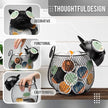 Made Easy Kit Coffee Pod Basket Organizer Useful Decor - Compatible with Keurig K-Cup Pods - Home Coffee Bar Functional Decoration - Café Station Countertop Freestanding Storage Accessory (Bunny)