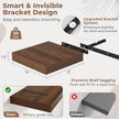 12 Inch Square Floating Shelves for Wall 2 Pack, 12