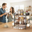Coffee-Bar-Organizer With 25 K Cup & 12 Mup Holder, 3-Tier Kitchen Countertop Organizer For Coffee Station, Coffee Bar Shelf For Counter