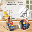 Mustry Coffee Syrup Rack for Coffee Bar Accessories, Fits with Torani and Monin Syrup, Coffee Bar Organizer Holds 4 Bottles