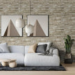 Stone Brick Wallpaper Peel and Stick, Brick Contact Paper for Kitchen Backsplash, Removable Self Adhesive Faux Stone Brick Wallpaper for Living Room Fireplace Accent Wall 17.71