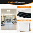 Delma Home Gym Mirror Tiles, Large Square Workout Mirrors (16x12'', 16-Piece), Full Body Wall Mirror for Garage, Bedroom, Bathroom