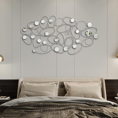 Tandefio 7 Pcs Decorative Mirrors Home Wall Art Decor Hanging Mirrors Wall Art for Living Room Bedroom Entryway 60 x 20 Inches