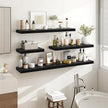 40 Inch Floating Shelves, 3D Textured Wood Grain, 40