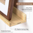 Picture Ledge Shelf, Floating Shelves Set of 2, 40 Inches Solid Wood Nursery Book Shelves for Toys Storage, Kids Bookshelf Wall Mounted for Living Room Decor Books Photo Frames, Unfinished Natural