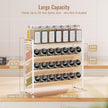 MUDEELA 4 Tier Spice Rack Organizer for Cabinet,Wooden Vertical Spice Shelf, Seasoning Organizer for Countertop, Kitchen, Pantry, Freestanding, 13.4