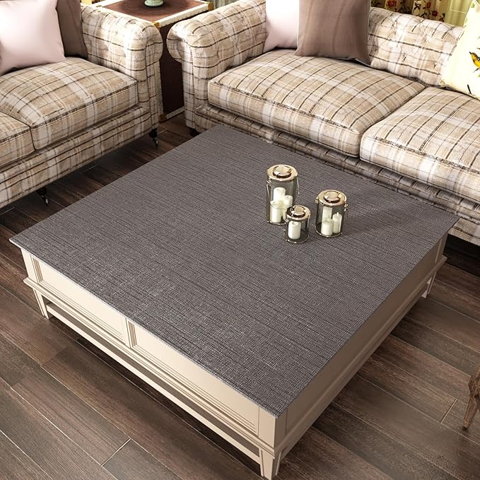 CRE8TIVE Dark Grey Grasscloth Wallpaper Removable Textured Wallpaper Stick and Peel Grasscloth Contact Paper for Cabinets Waterproof Self Adhesive Fabric Wall Paper for Bathroom Bedroom Walls 12"x354"
