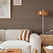 CRE8TIVE Tan Brown Rattan Peel and Stick Wallpaper Non-Textured Weaving Cane Wallpaper for Bedroom Bathroom Faux Woven Rattan Look Contact Paper Waterproof Vinyl for Cabinets Table Nightstand 12