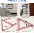 Wall Mounted Shoe Rack, 3 Tier Hanging Shoe Rack Holds 12 Pairs, 17