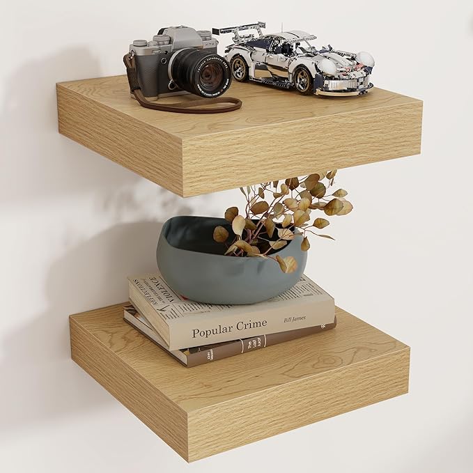 Square Floating Shelves for Wall, 12