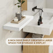 Fun Memories White Floating Shelves 36 Inch Long, 8 Inch Deep Floating Shelf for Wall, 36