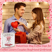 Valentines Coffee Desk Decor, Valentine's Day Gifts for Drink Lover Bar Station, Wine Is My Valentine Home Office Table Sign for Kitchen Shelf Tiered Tray, Cafe Tabletop Decoration to Couples