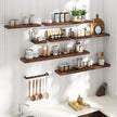 8 Inch Square Floating Shelves for Wall 3 Pack, 8