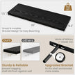Fun Memories Black Floating Shelves 36 Inch Long, 9.3 Inch Deep Floating Shelf 2 Pack for Wall Bathroom, Living Room, Kitchen, Large Long Wall Shelves with Heavy-Duty Bracket for Books Decor