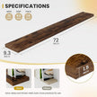 72 Inch Floating Shelves, 9.3