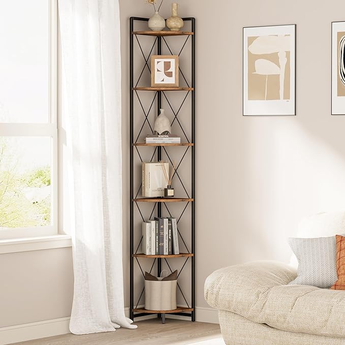 6 Tier Corner Shelf Stand, 78