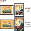 upsimples 16x24 Picture Frame Set of 5, Display Pictures 14x20 with Mat or 16 x 24 Without, Wall Gallery Poster Frames, Black
