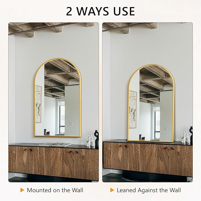 Arched Wall Mirror for Bathroom,Mirrors for Wall,30