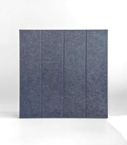 21.65" Large Square Acoustic Panels 4-Pack - Sound Absorbing Wall Panels, Noise Reducing Soundproof Decorative Felt Tiles for Home Office, Studio, Living Room - Denim Blue