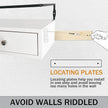 Floating Shelves for Wall Storage - Wall Mounted Bathroom Shelf Set of 2 with Drawers, Rustic Wood Shelves for Bedroom, Living Room, Kitchen, Home Decor, Plants, Books