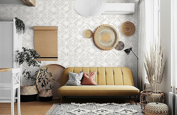 Geometric Peel and Stick Wallpaper Boho 393 
