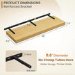 Fun Memories Floating Shelves 36 Inch Long, 9.3Inch Deep Floating Shelves for Wall, Extra Deeper & Thicker Wall Mounted Storage Shelf for Kitchen, Farmhouse, Oak, 2 Pack