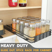 SpaceAid Pull Out Spice Rack Organizer for Cabinet, Heavy Duty Slide Out Seasoning Kitchen Organizer, Cabinet Organizer, with Labels and Chalk Marker, 8.5