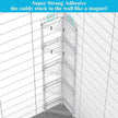 5 Tier Floor Standing Corner Shower Caddy Organizer Shelf with Hooks, Bathroom Shelves Stand Rack, Silver