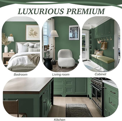Dimoon 17.3''x78.7'' Peel and Stick Wallpaper Green Contact Paper for New Environmentally Friendly Materials Thickening Upgrade Embossed Renter Friendly Wall Paper Modern Vinyl Wrap Countertop Bedroom