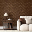 Wallercity Deep Brown Velvet Peel and Stick Wallpaper Self Adhesive Felt Sheets Wallpaper for Walls Cabinets Soft Flocking Fabric Contact Paper for Dressing Table Crafts Jewelry Box Shelf 11.8x78.7 IN