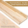 MBYD 36 Inch Natural Pine Wood Floating Shelves for Bedroom, Wide Picture Ledge Set of 2, Wall Mount Unfinished Shelf Can be Stained Nursery Book Shelves for Kids Bedroom Living Room Bathroom Kitchen