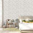 Timeet Brick Wallpaper Peel and Stick Wallpaper 3D Faux Brick Wallpaper Self Adhesive Brick Wall Paper Removable Wallpaper for Living Room Bedroom Decor Vinyl Roll 17.7