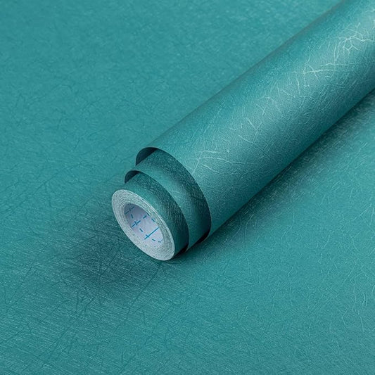 Teal Peel and Stick Self Adhesive Wallpaper - Removable Waterproof Bathroom Countertop Contact Paper 15.7" X 393.7" - Kitchen Vinyl Wrap for Cabinet Countertops - Wall Cover Counter Top Paper