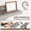 16 Inch Floating Shelves for Wall 2 Pack, 16