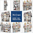 Mavivegue 9 Tiers Shoe Rack Tall Shoe Organizer Shoe Storage 50-55 Pairs Vertical Shoe Shelf Large Shoe Rack Organizer Stackable Shoe Racks for Entryway, Closet, Garage, Bedroom,Cloakroom - White