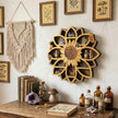 Sunflower Gifts for Women, Sunflower Decor Wooden Wall Floating Shelves with Lifelike Flower & Bee Accents, Trinket Crystal Display Shelf Boho Decor for Home Bedroom Living Room, Birthday Gift for Her