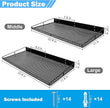 RedCall Heavy-Duty Wall Shelf, 2 Pack Garage Shelf, 23.5