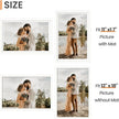upsimples 12x18 Picture Frame Set of 5, Display Pictures 11x17 with Mat or 12 x 18 Without, Wall Gallery Poster Frames, White