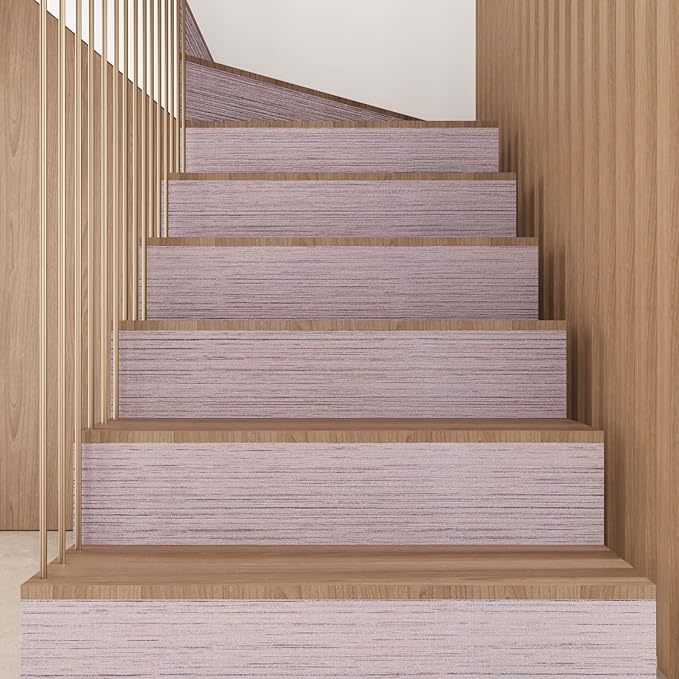 CRE8TIVE Pale Pink Grasscloth Wallpaper Peel and Stick Textured Wallpaper Pink Contact Paper for Walls Removable Self Adhesive Weave Linen Grass Cloth Contact Paper Vinyl for Bedroom Bathroom 12"x354"