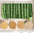Juexica 3 Pcs Natural Bamboo Wall Panel for Interior Wall 48''x96'' Bamboo Covering Renewable Pole Wainscoting Room Divider Wrap Decor for Bedroom Living Room Kitchen Island Office (Carbonized)