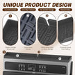 Stove Top Shelf 30 Inch, Magnetic Over the Stove Top Shelf, Silicone Oven Spice Rack Organizer Storage Organization for Kitchen, Black
